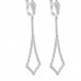 1.19 ct Round Cut Diamond Chandelier Earrings in 14 kt White Gold 1.19 ct Round Cut Diamond Chandelier Earrings in 14 kt White Gold